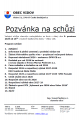 Pozvánka na schůzi OZ dne 9.12.2025 plakát