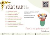 Pozvánka na tvořivé kurzy - říjen - prosinec 2022 - plakát